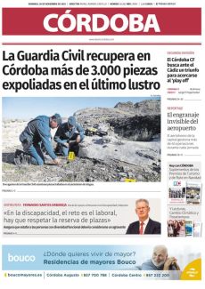 LA GUARDIA CIVIL RECUPERA EN CÓRDOBA MÁS DE 3.000 PIEZAS EXPOLIADAS EN EL ÚLTIMO LUSTRO
