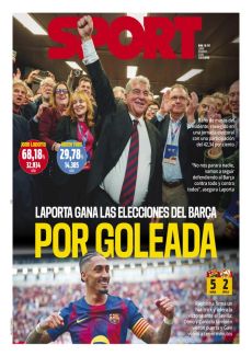 LAPORTA GANA LAS ELECCIONES DEL BARÇA POR GOLEADA