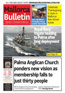 ROYAL NAVY FRIGATE HEADING TO PALMA AFTER LONG DEPLOYMENT