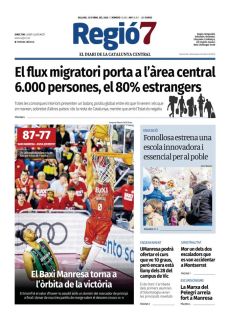 EL FLUX MIGRATORI PORTA A L’ÀREA CENTRAL 6.000 PERSONES, EL 80% ESTRANGERS