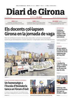 ELS DOCENTS COL·LAPSEN GIRONA EN LA JORNADA DE VAGA