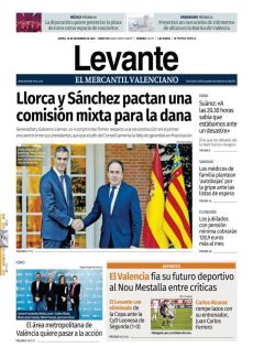 LLORCA Y SÁNCHEZ PACTAN UNA COMISIÓN MIXTA PARA LA DANA